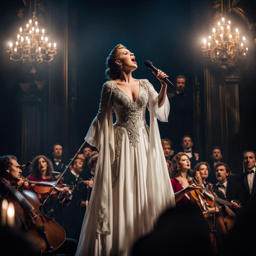 soprano singing in the opera