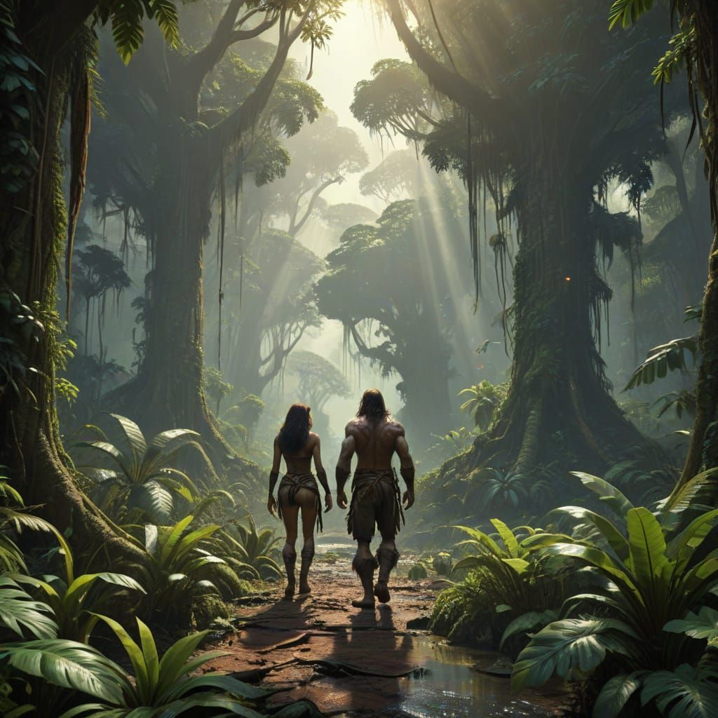 Tarzan and Jane Explore Lush Kalimantan Rainforest