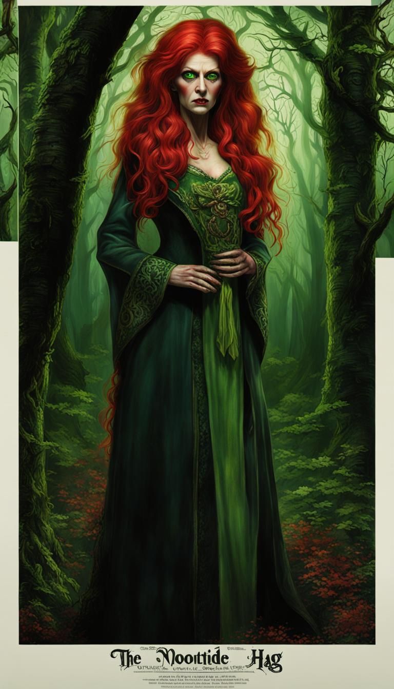 Creepy Old Woman in Irish Dress, Horrorcore Style