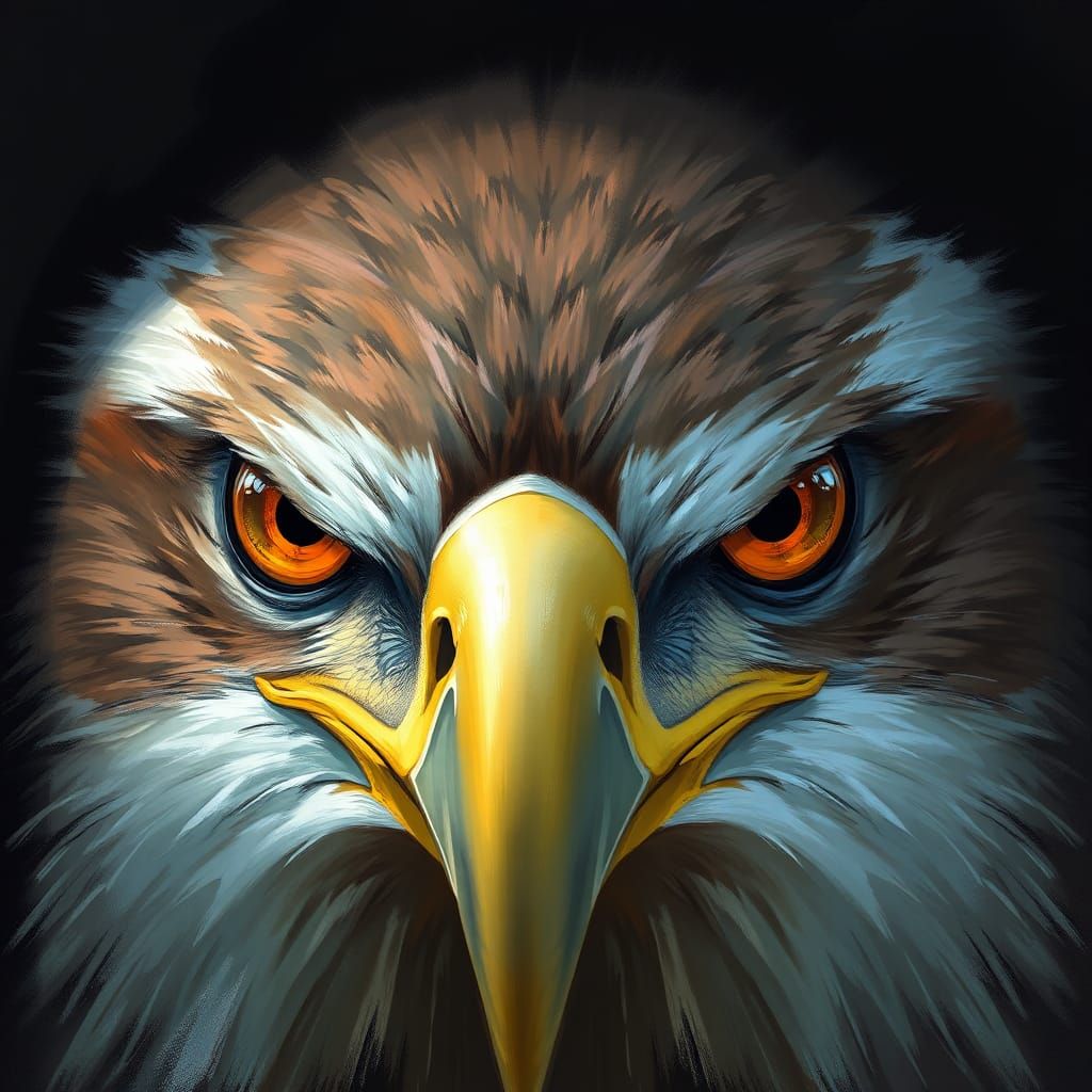 Majestic Eagle Eyes in High-Fantasy Style