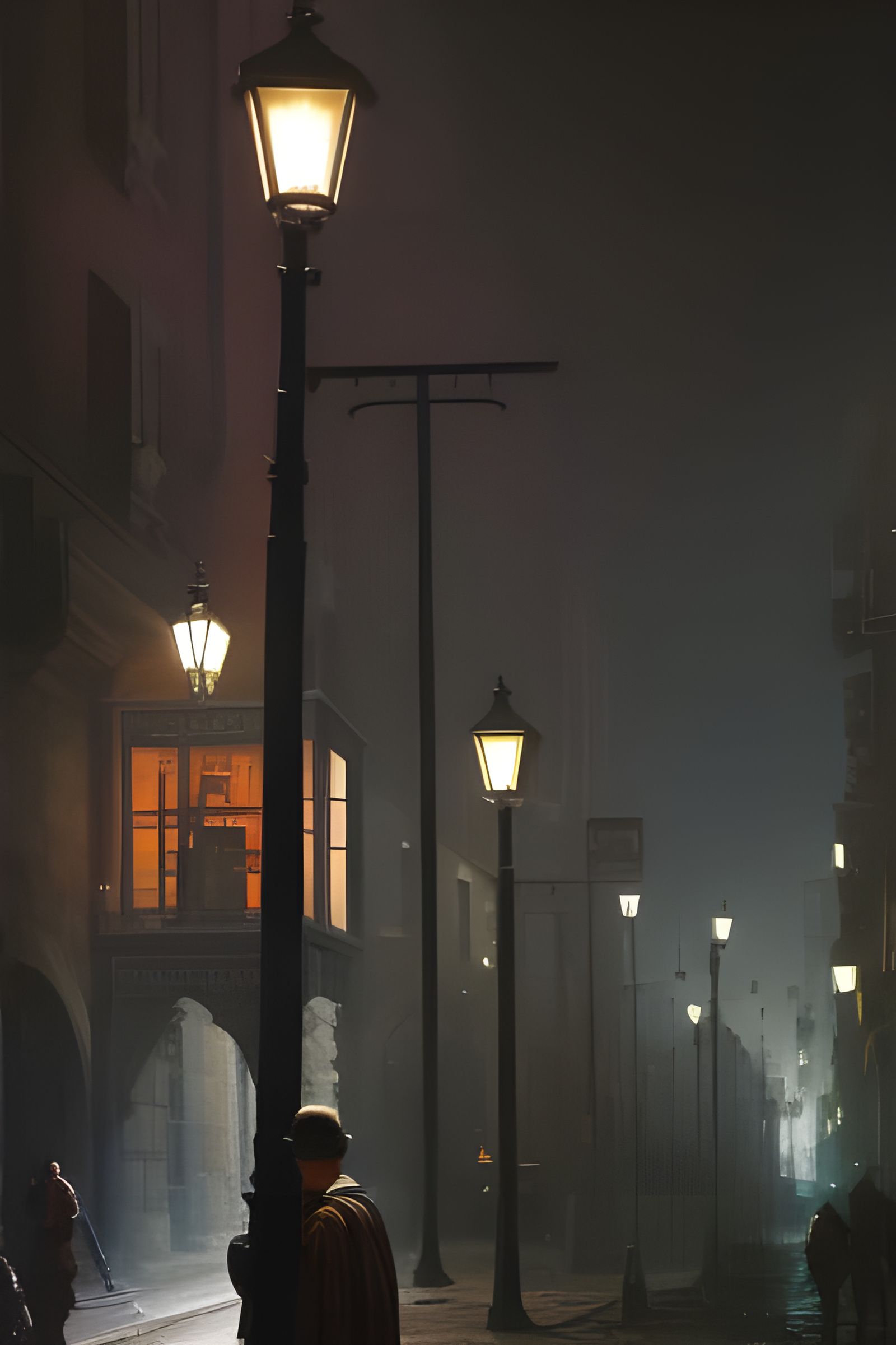 noir street painting