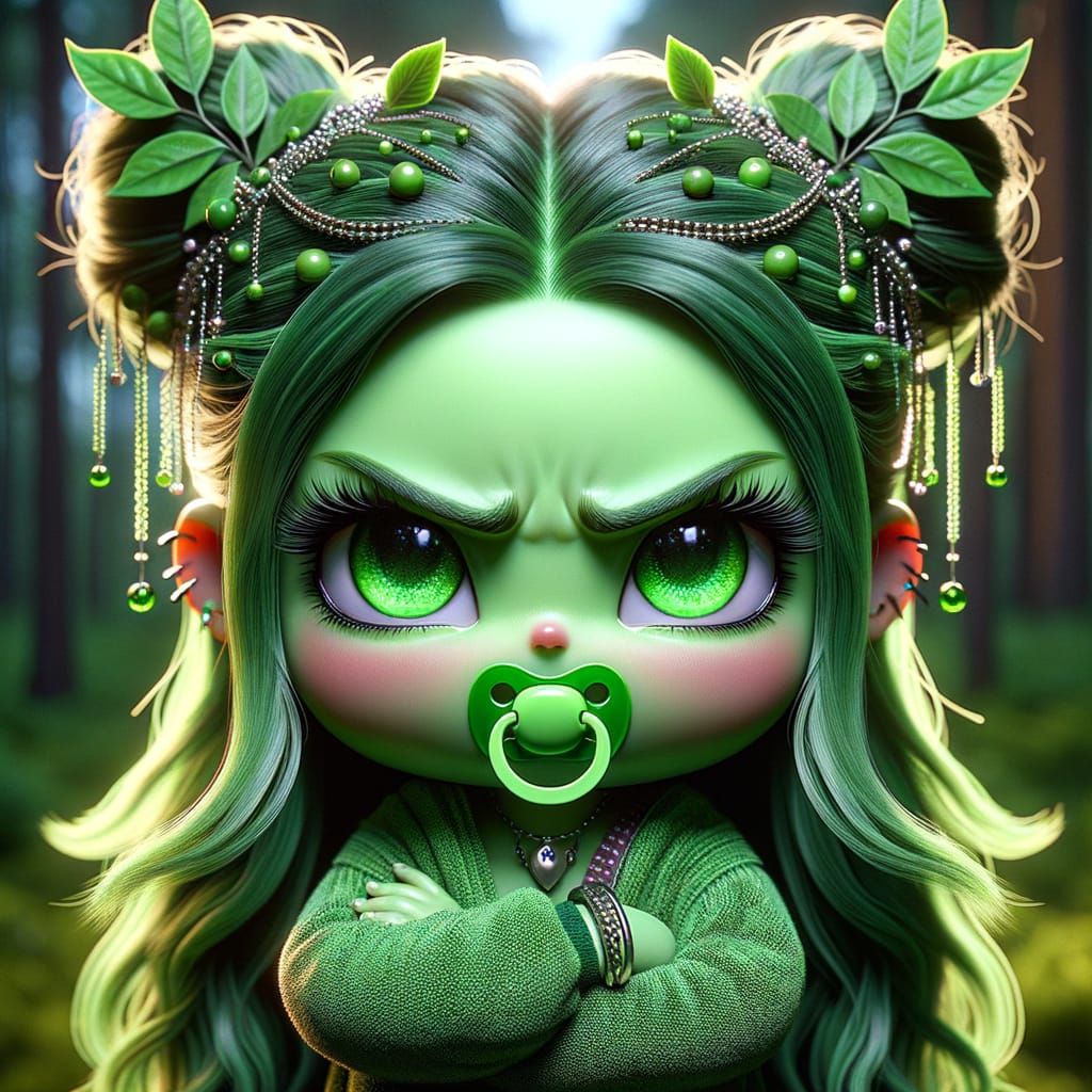 What are you looking at? Have you never seen a pacifier before? Are you jealous or something?