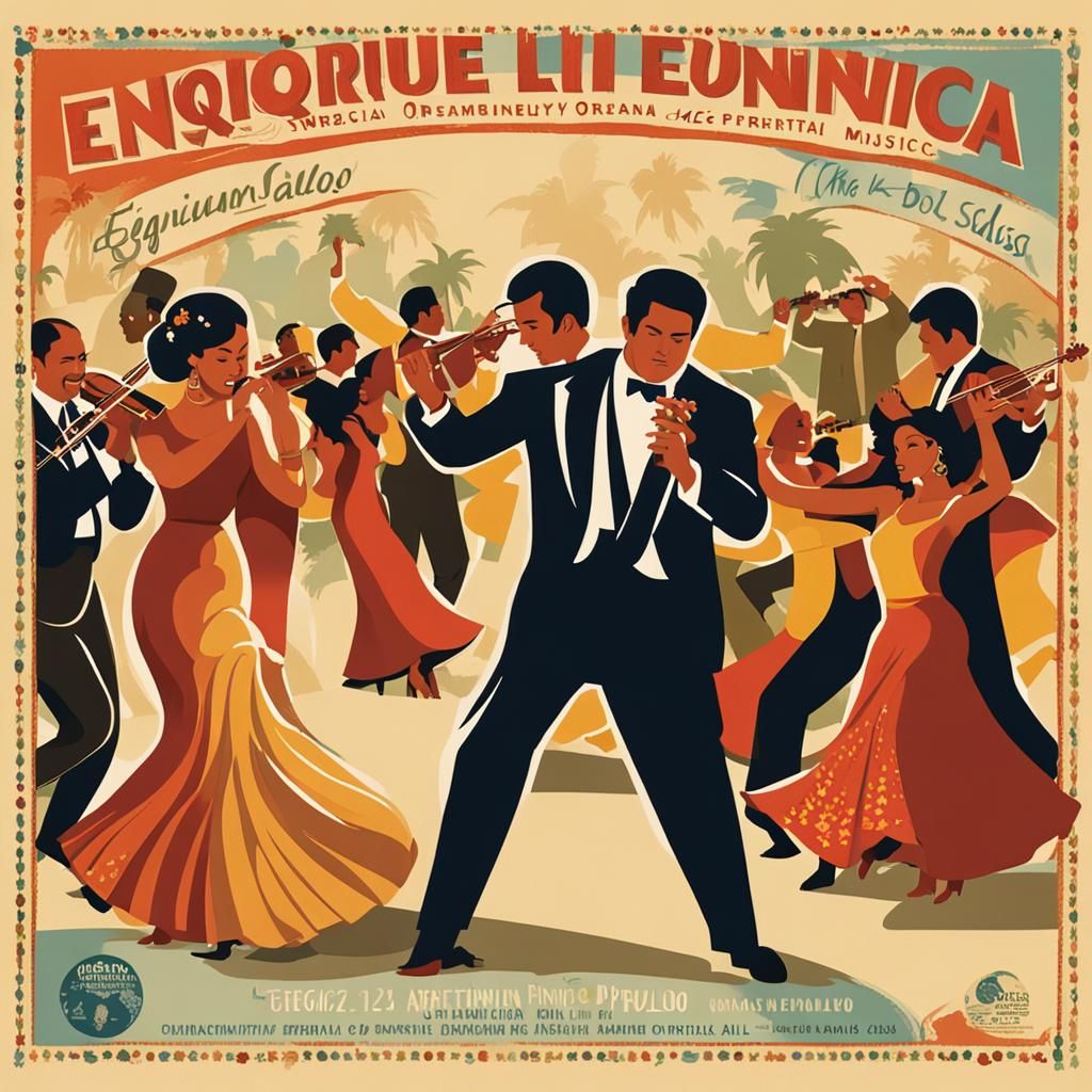 Enrique Lynch Orchestra Boogaloo Music Poster