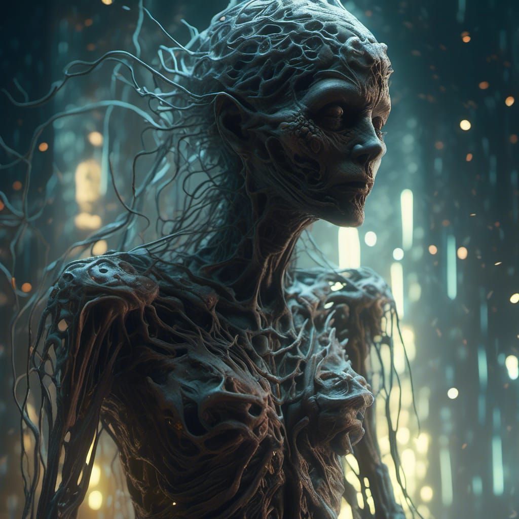 Ethereal Ghost in Hyperrealistic Digital Art