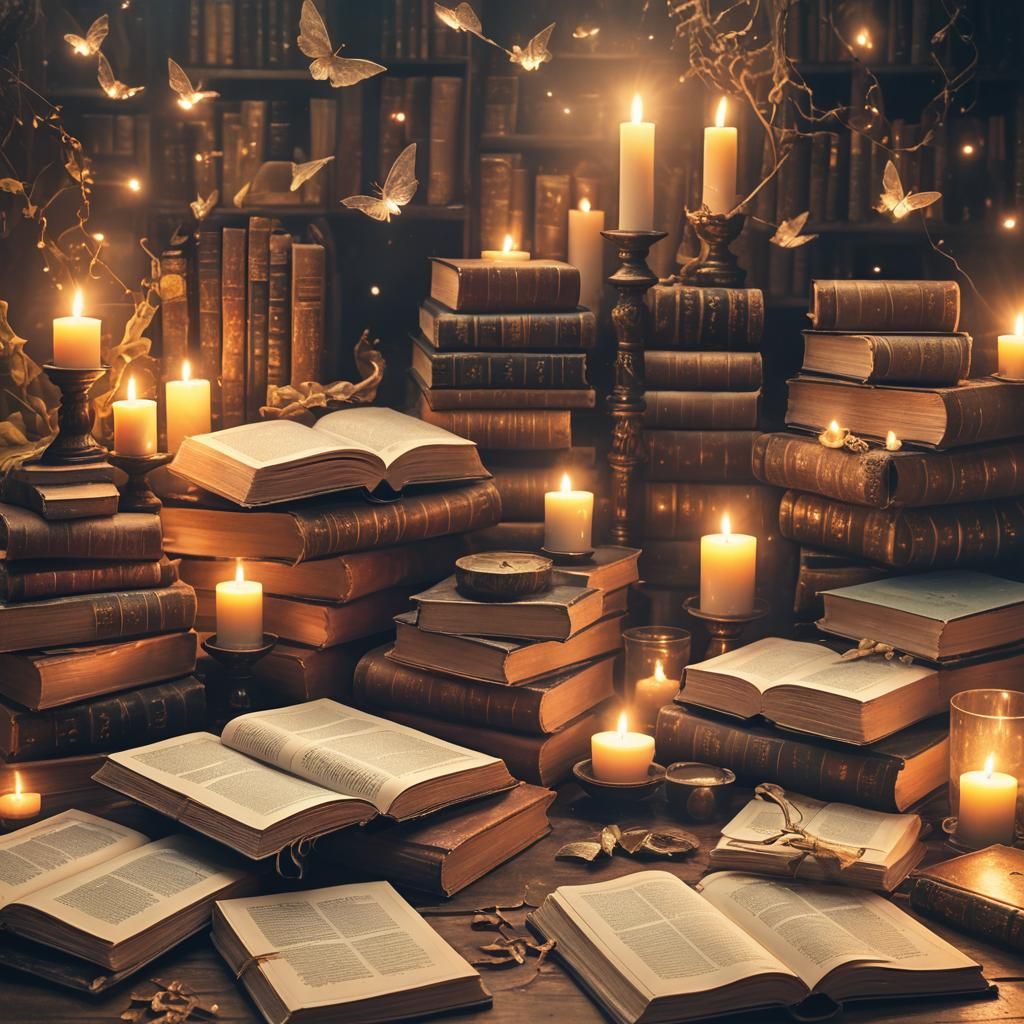 Ethereal Fantasy: Magical Books in Soft Focus