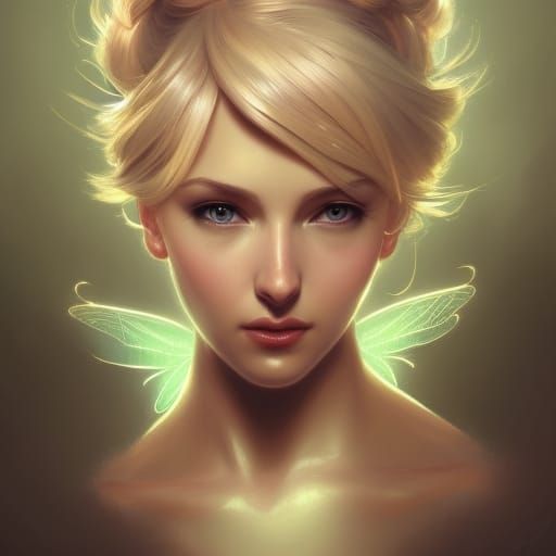 Tinkerbell Portrait in Artgerm Style