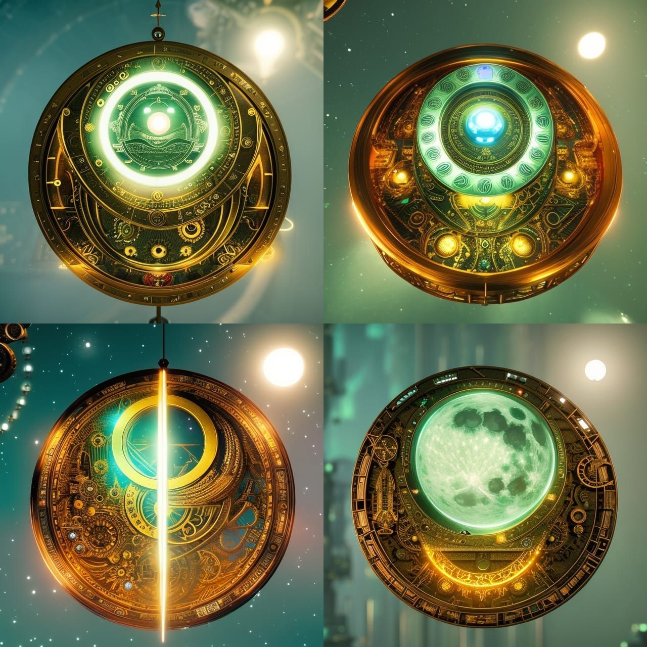 Steampunk Stargate to a Cosmic Wormhole