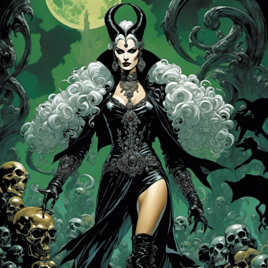 Comic Graphic Art in Medium Shot