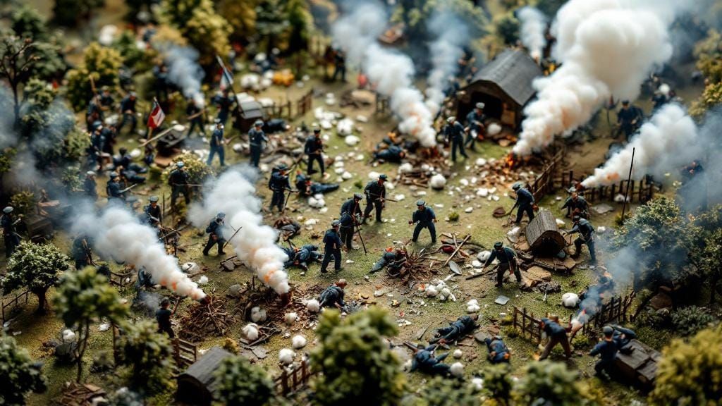 Gettysburg Diorama: A Civil War Battlefield Scene