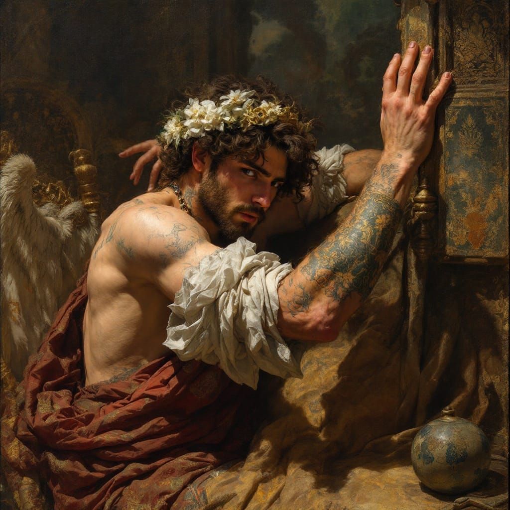 Elegant Man in Victorian Era Attire