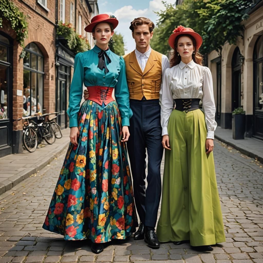 Colorful Victorian Era Style Portrait