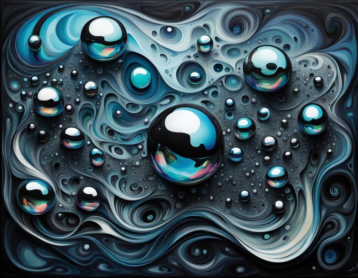 Abstract Geometric Nightmare in Cubist Style