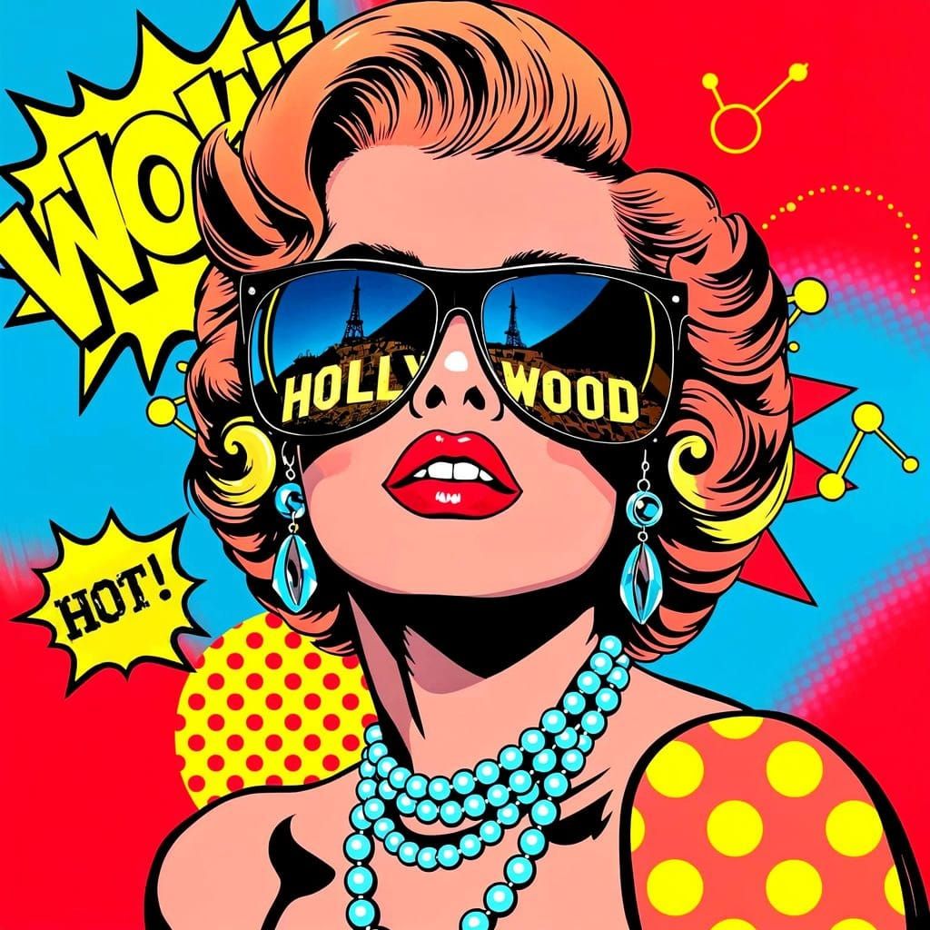 Retro Comic Book Icon in Bold Graphic Style