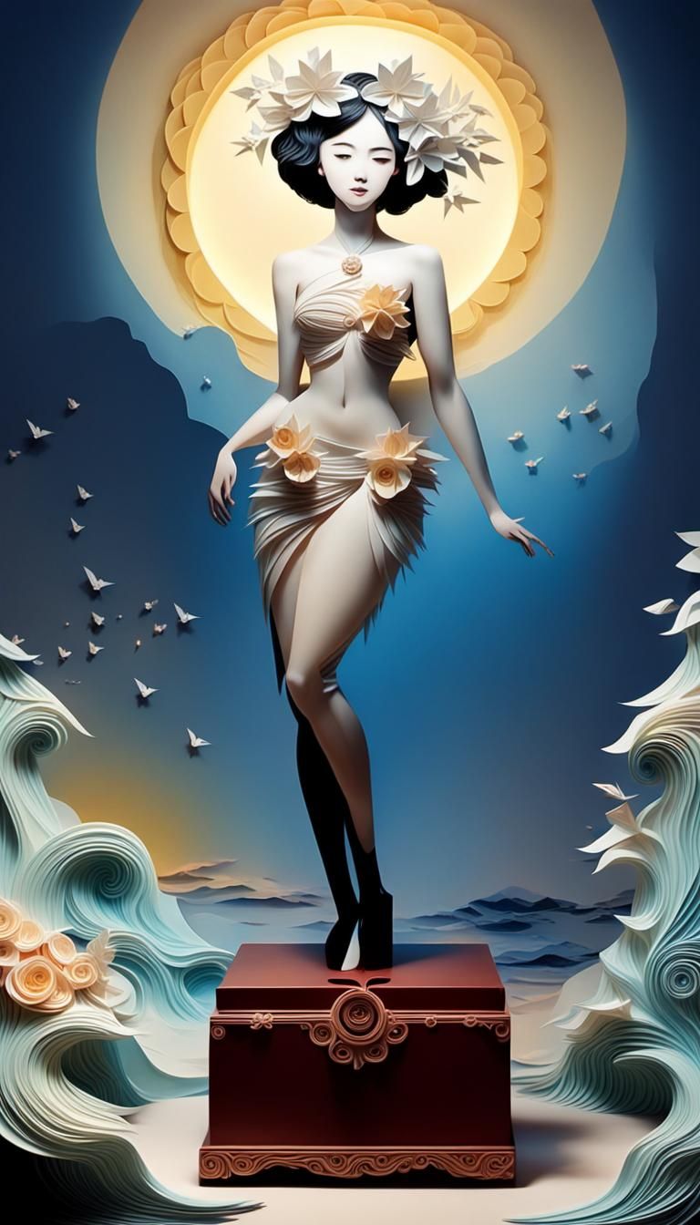 Intricate Paper Art with Origami and Quilling