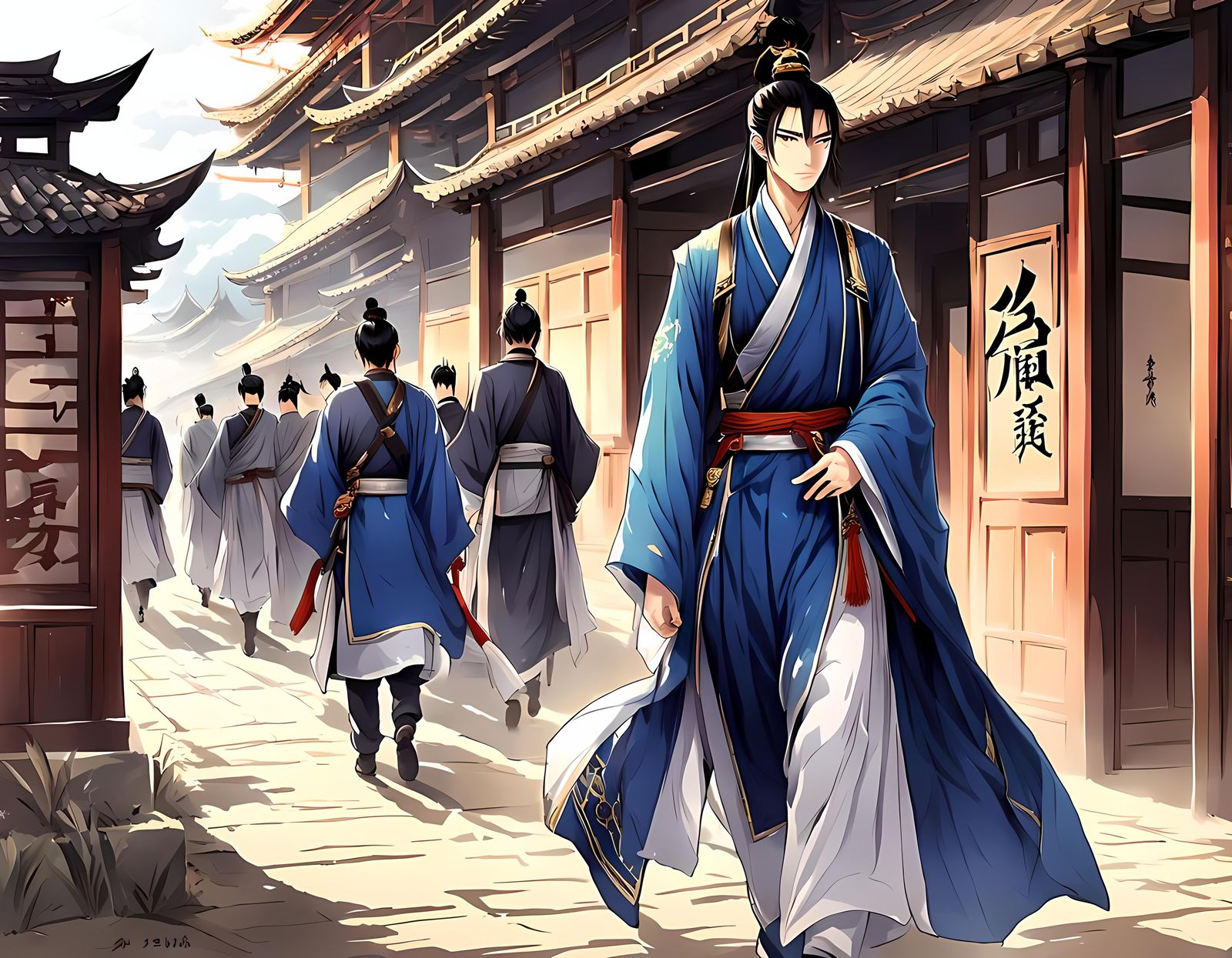 Anime Warrior Returns Home from Military Campaign