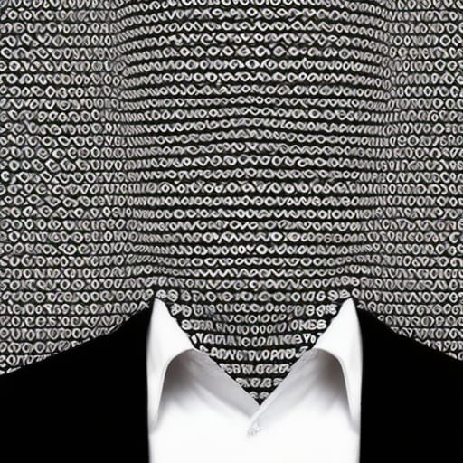 Floral Geometric Portrait in Vector Style