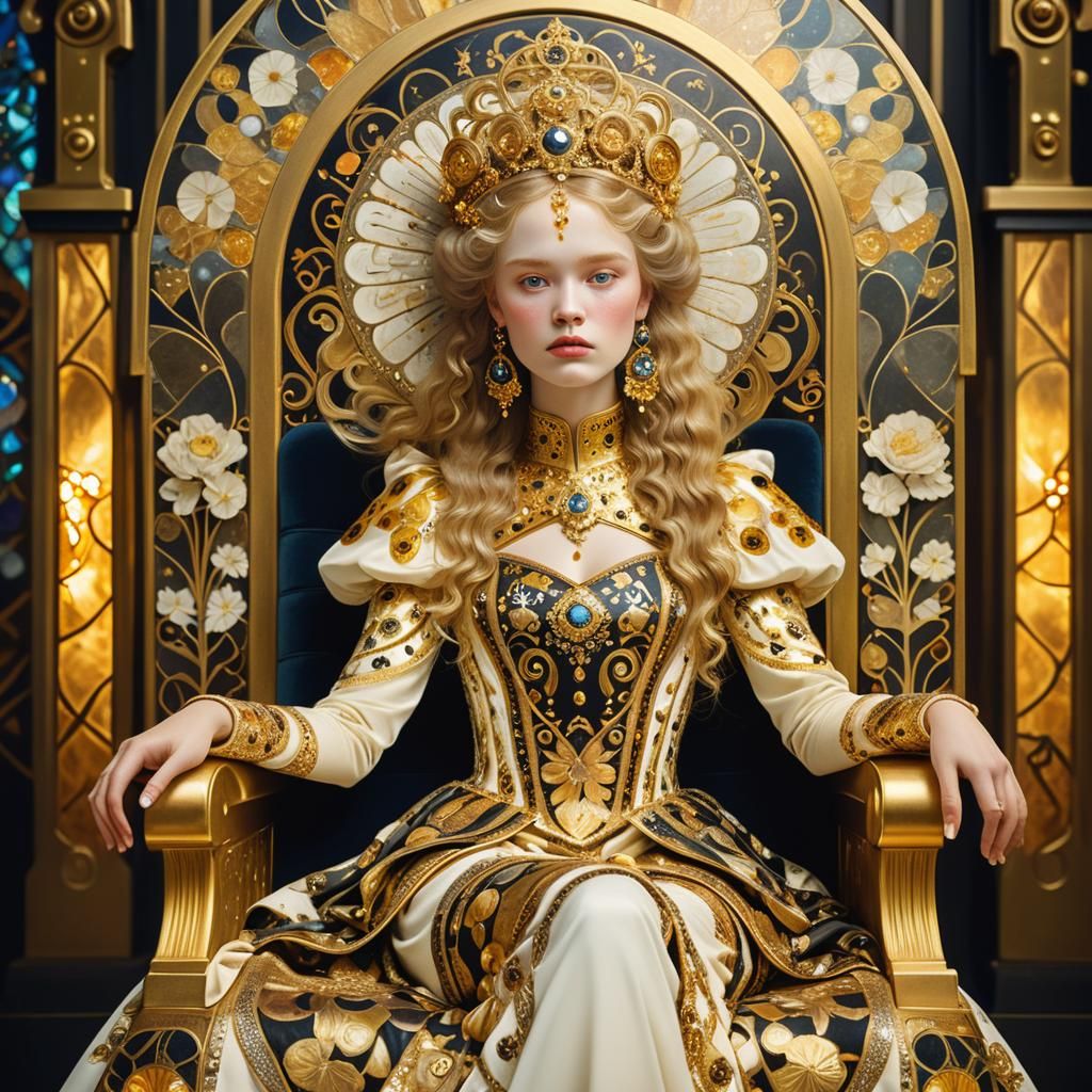 Princess Kriemhild in Art Nouveau Style