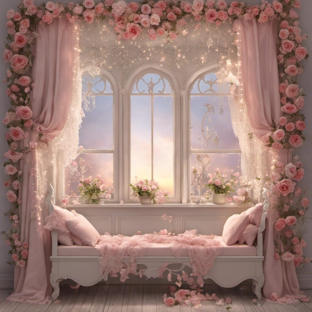 Rococo Fairy Princess Room at Evening
