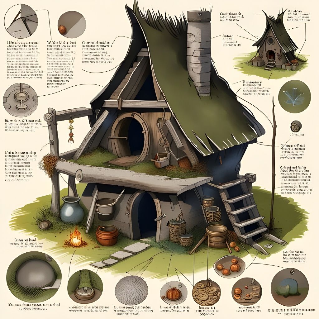 Illustrated Guide to Building a Witch's Hut