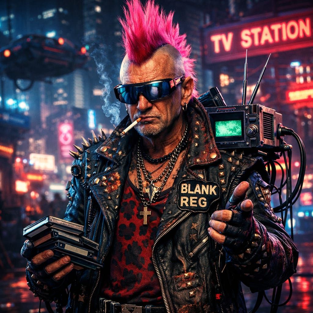 Cyberpunk Blank Registration Plate