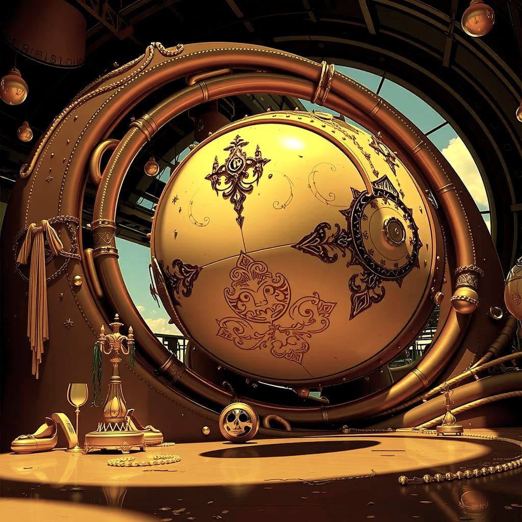 Surreal Glamour: A Vibrant CGI Masterpiece