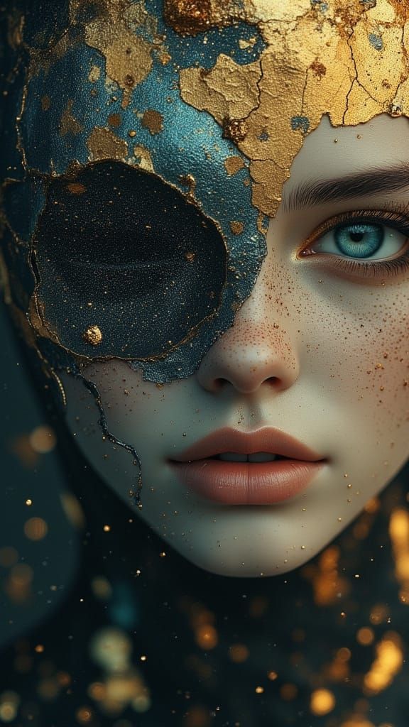 Emotional Portrait of Lost Balance