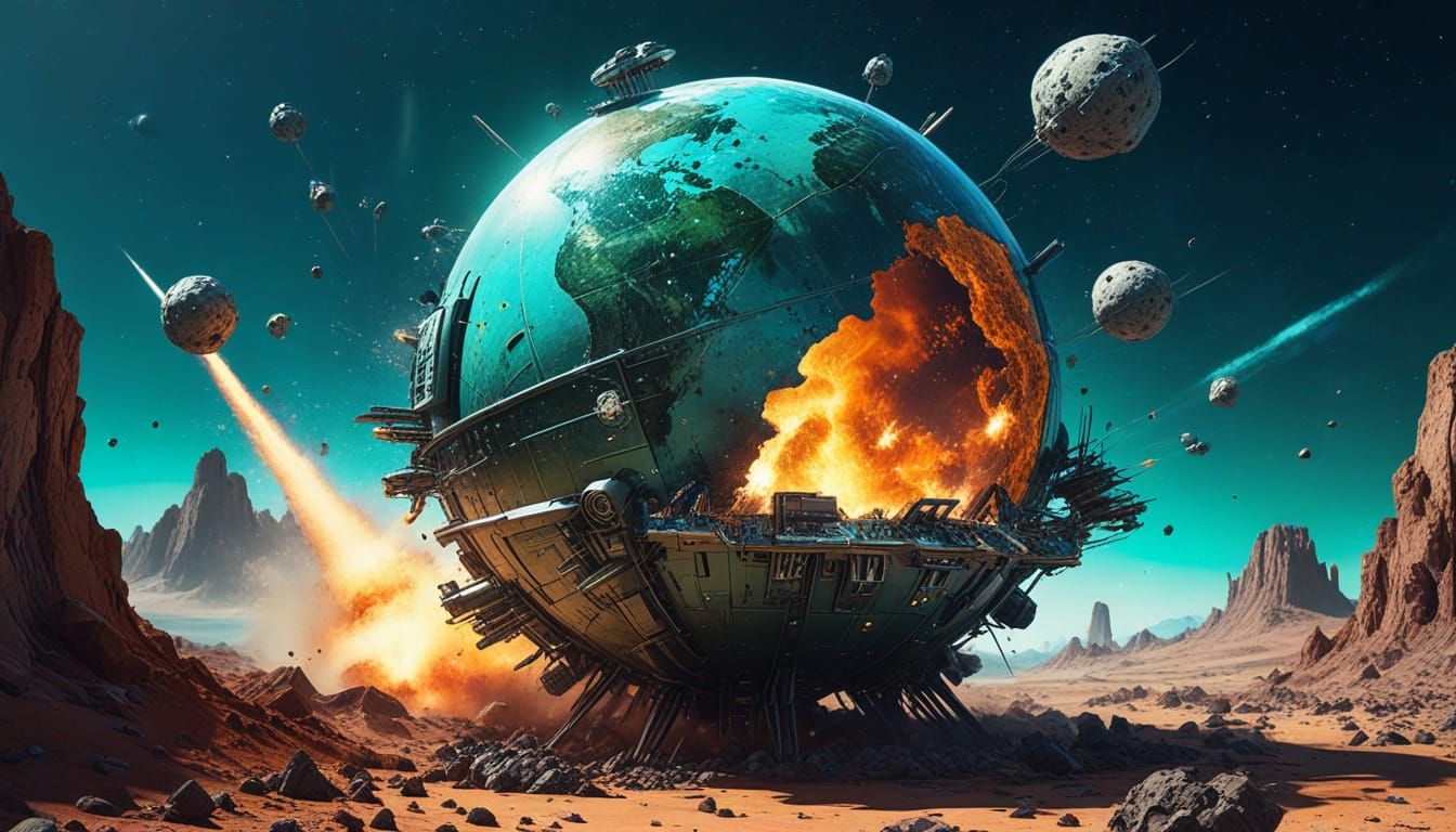 Globe Shaped Science Starship Observes Cataclysmic Asteroid ...