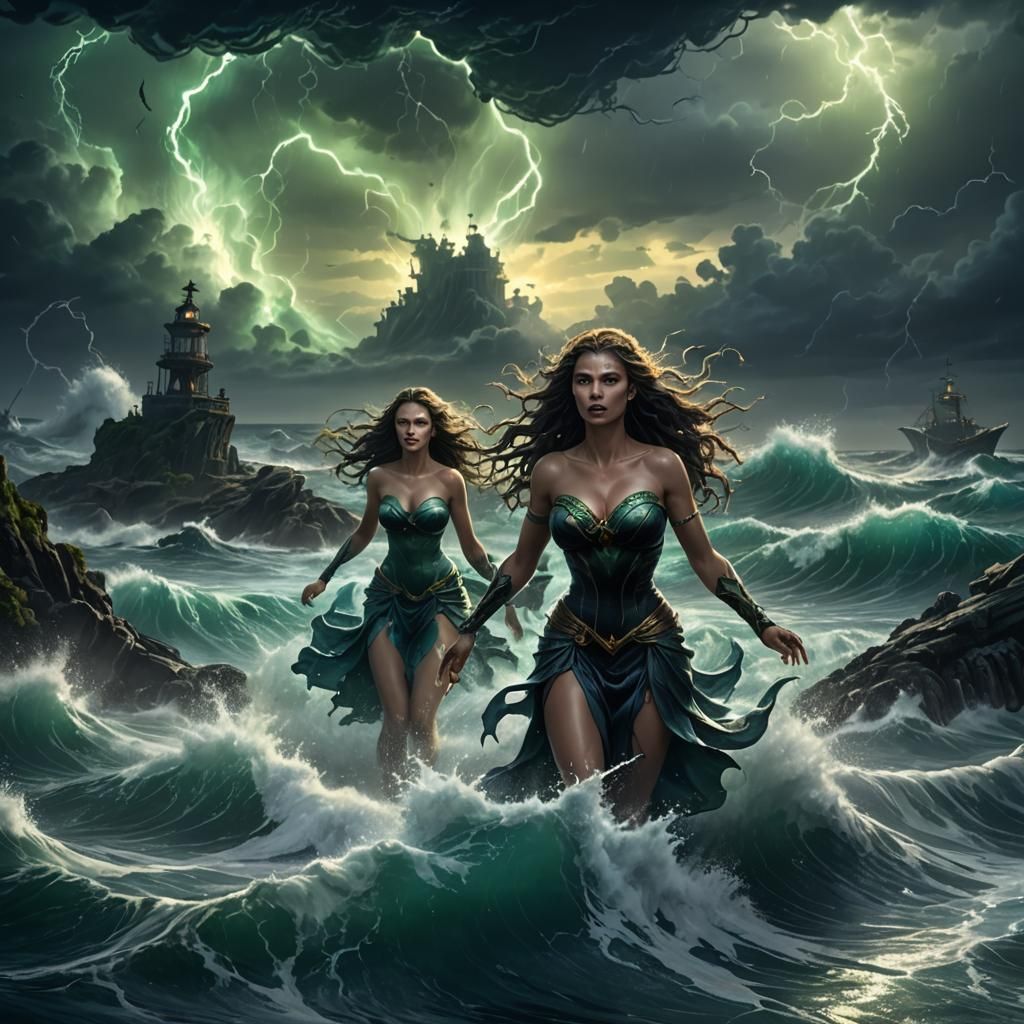 exotic sirens ocean storm deadly glow epic creatures