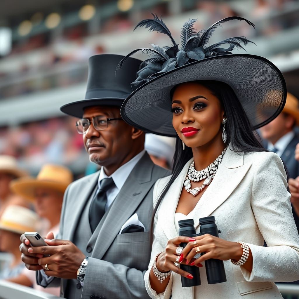 African American Couple Steals the Show at the Kentucky Derb...