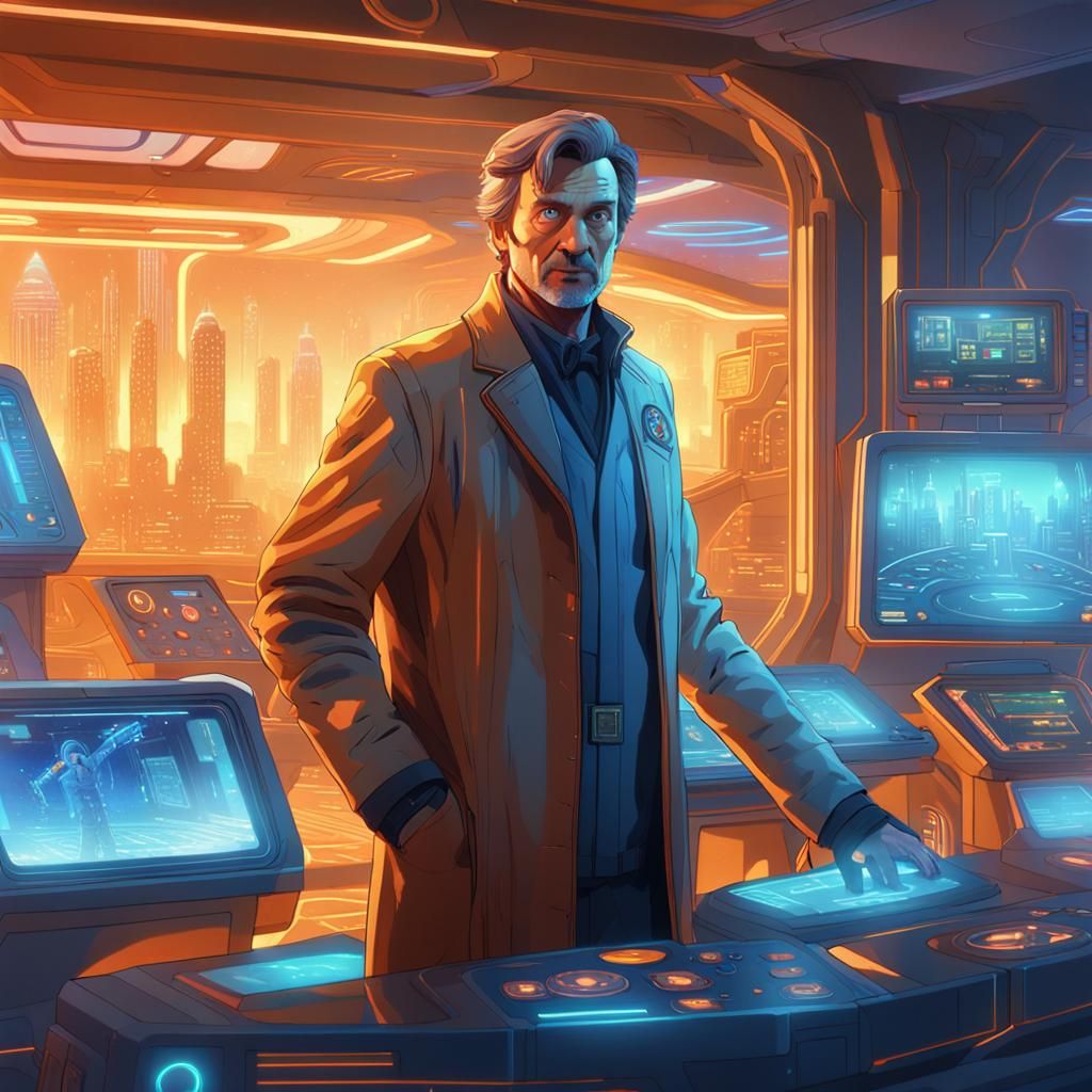The Doctor in Sickbay: Futuristic Concept Art