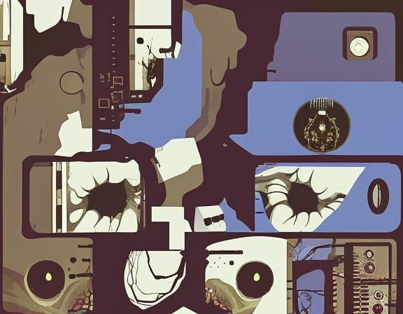 Dieselpunk Hellscape in Film Noir Style