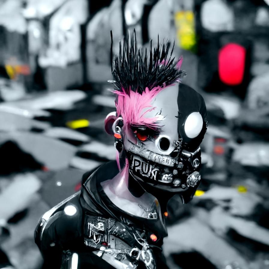 Dark and Hyperrealistic Punk Portrait on ArtStation