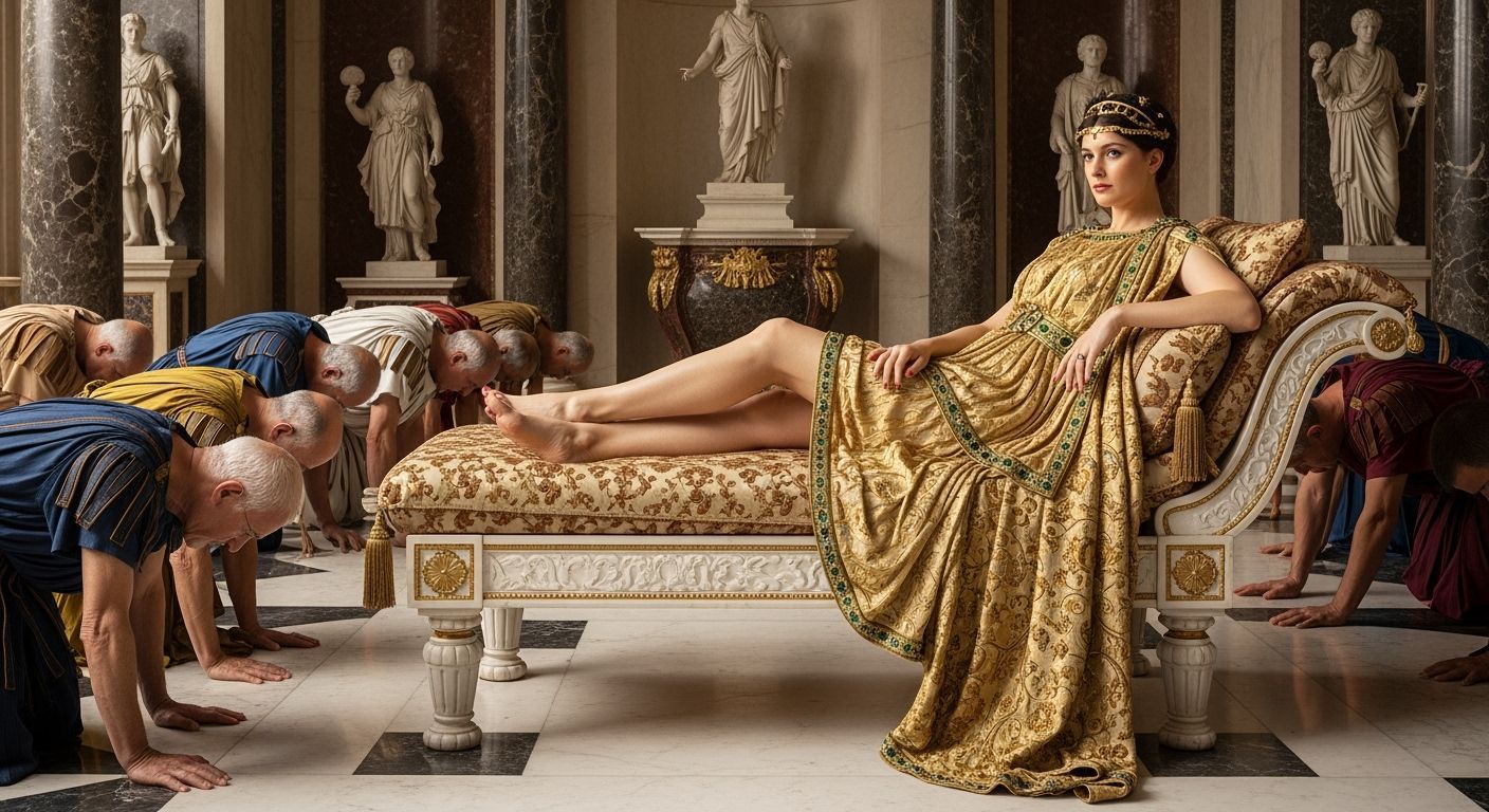 Empress Messalina's Homage, in Neoclassical Style