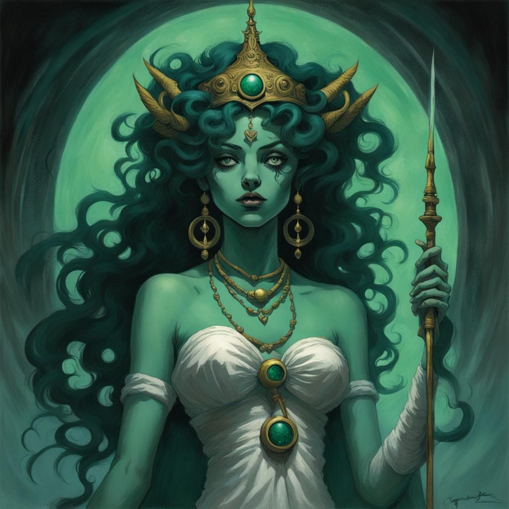 Sailor Neptune as a Voodoo Goddess
