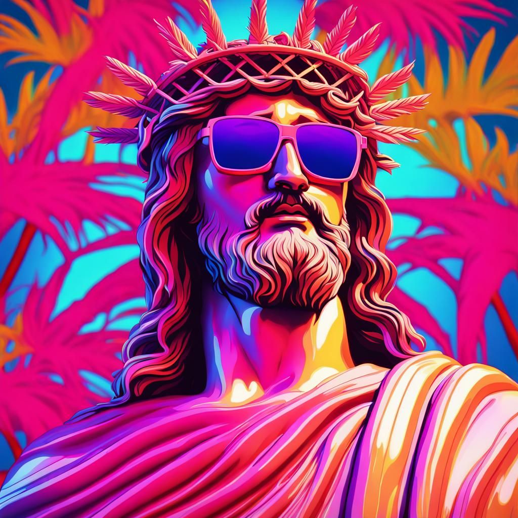 Vaporwave Jesus Christ #3