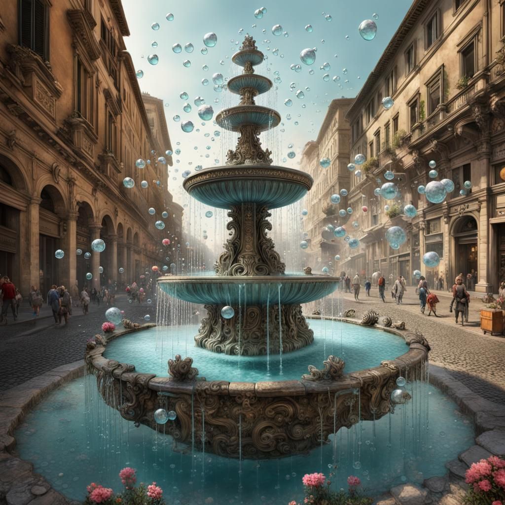 Roman water fountain