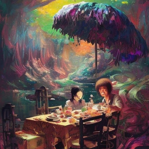 Lunch with bob ross