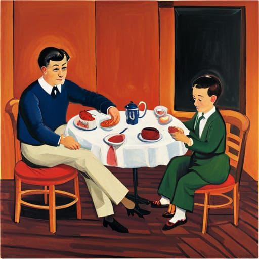 Artistic Rest: Onchi and Soutine Inspired Artwork