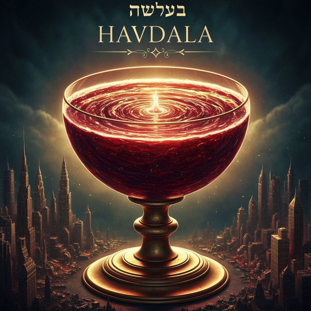 Massive Chalice Holding World in Wine, Cosmic Grandeur