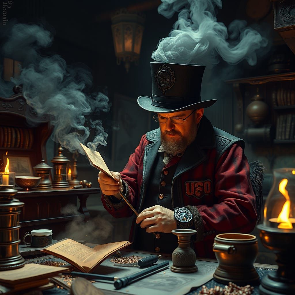 Victorian Inventor Masterpiece in Cinematic Style