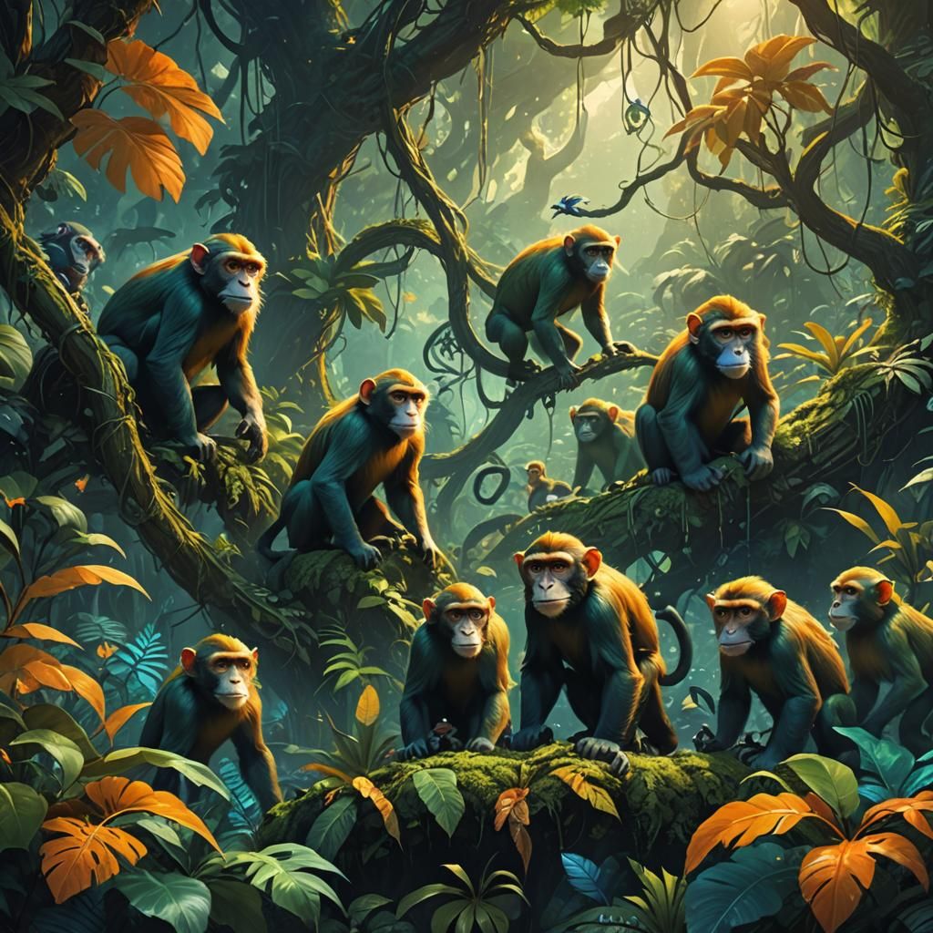 Jungle Planet Exploration in Fantasy Concept Art