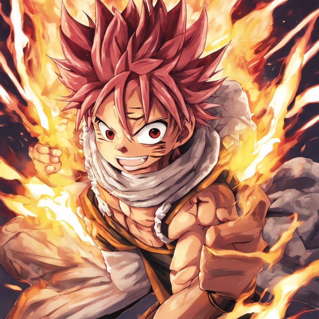 Natsu Dragneel Character Illustration