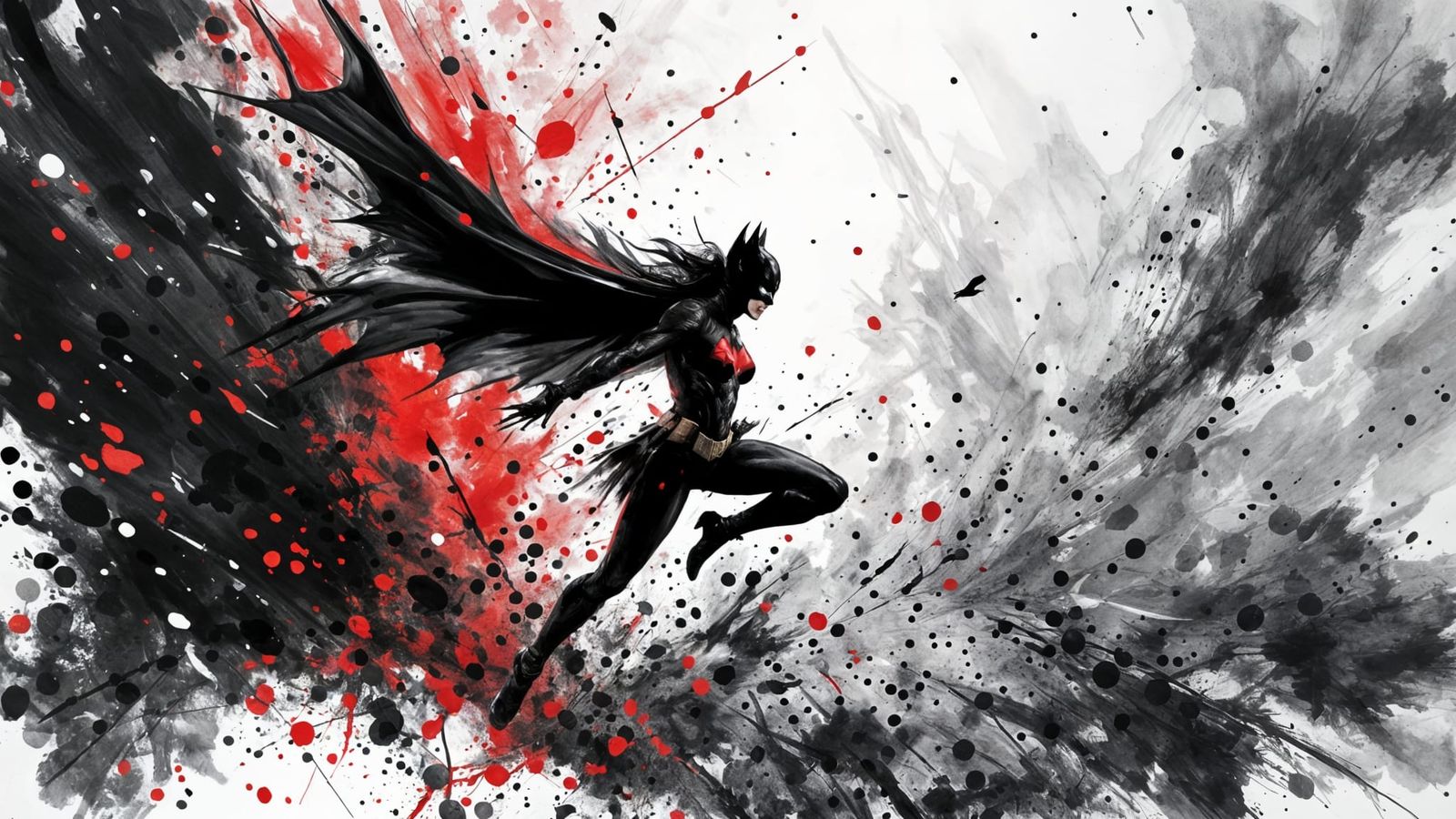 Batwoman in Dynamic Ink Battle
