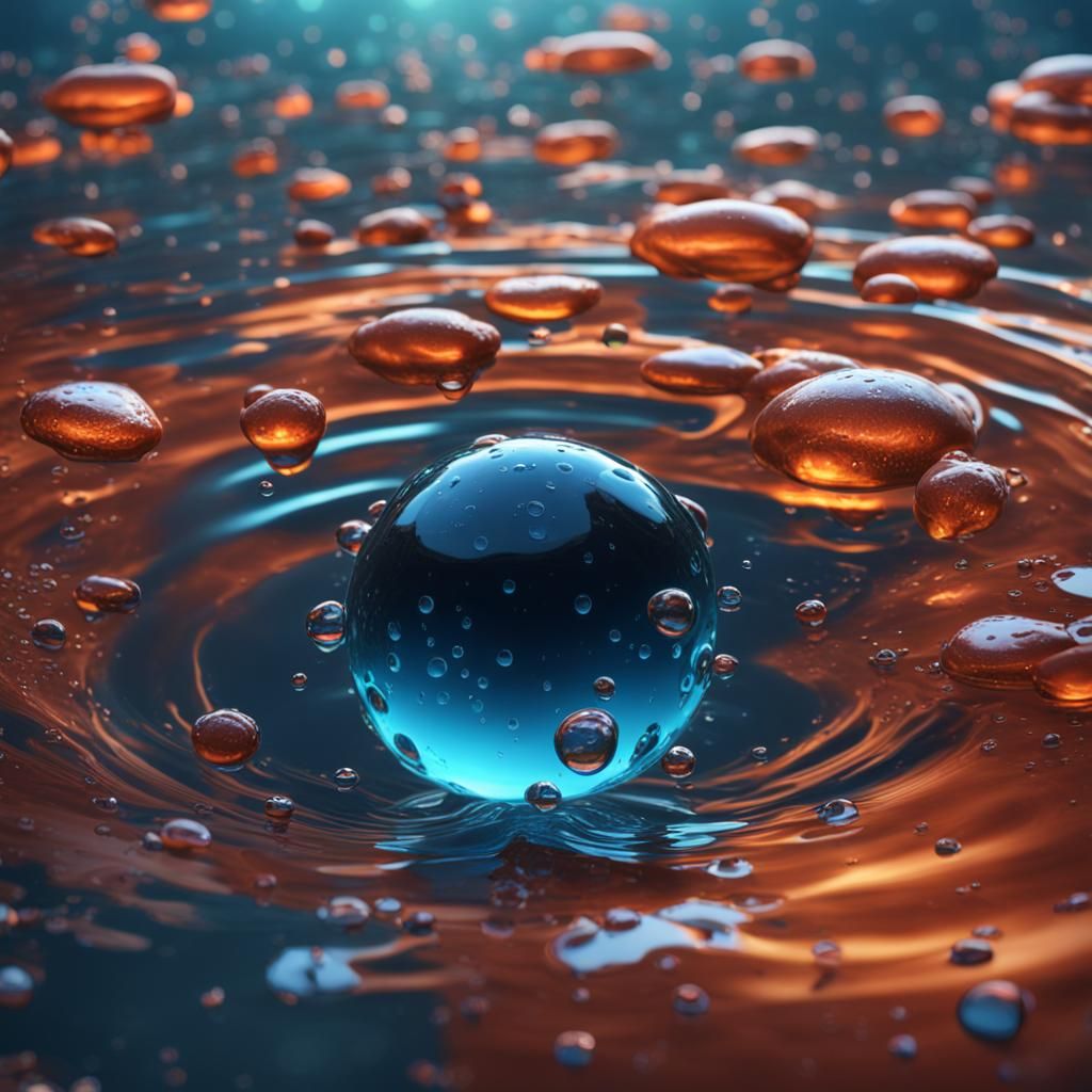Underwater Camera with Water Droplets: Matte Painting