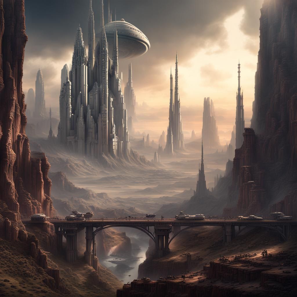 Epic Galaxy Digital Matte Painting