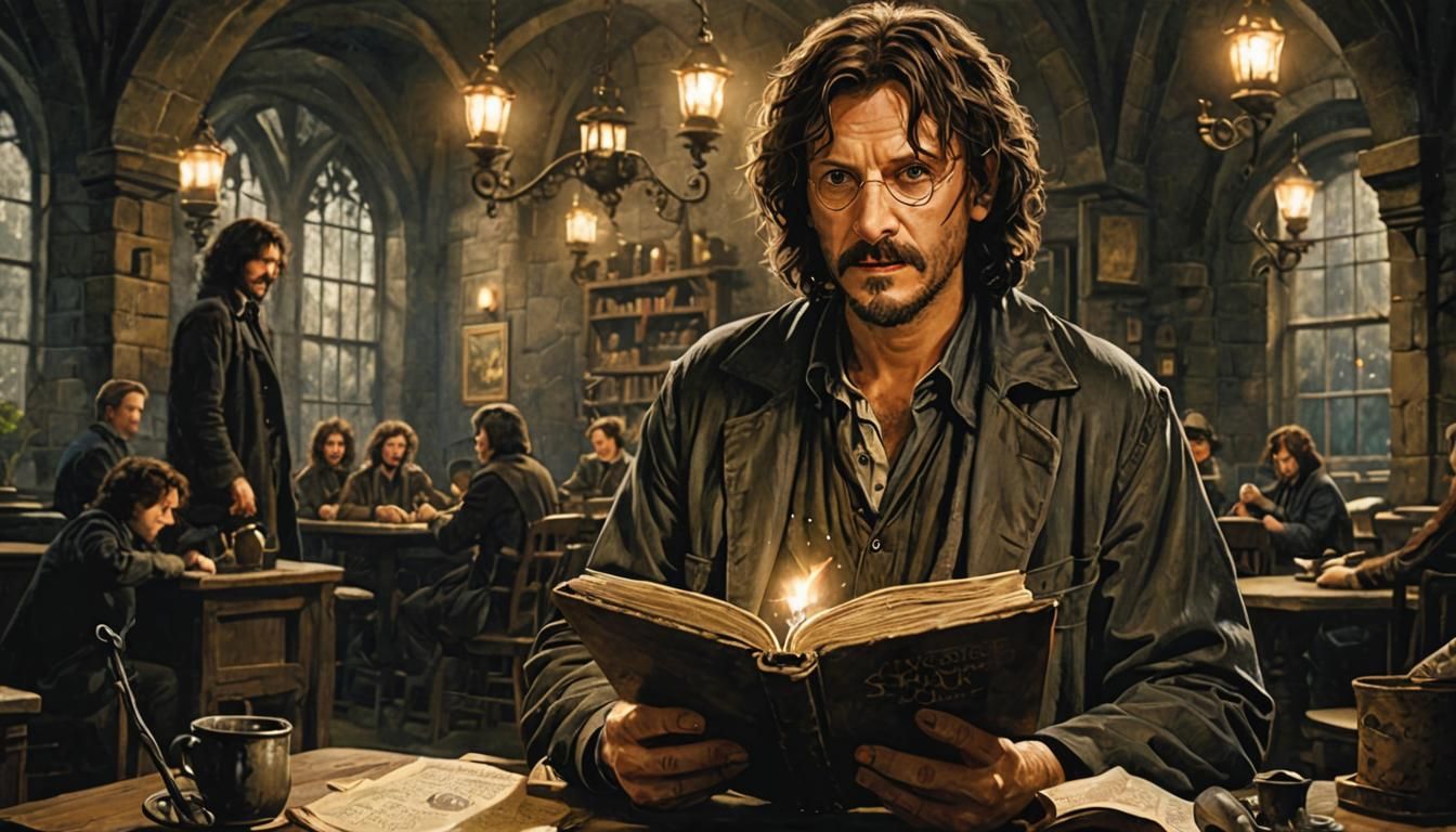 Digital Art Portrait of Sirius Black