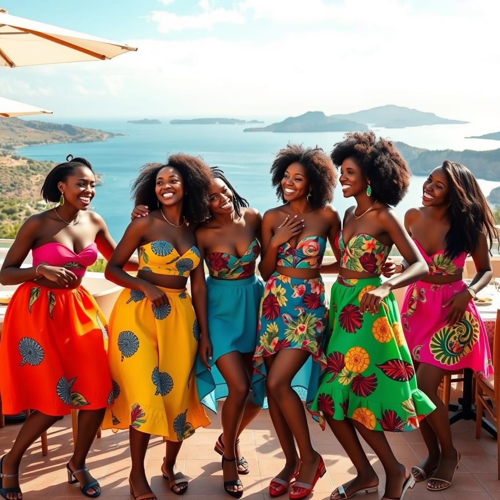 Vibrant Celebration of Black Women in Ibiza