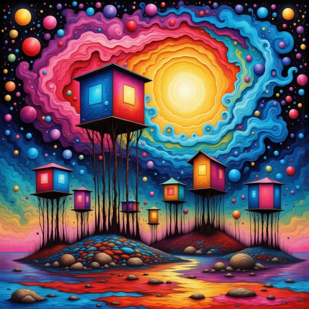 <lora:SOS FANCTASY:1.0> Stacks of squares <lora:SOS STACKED ...