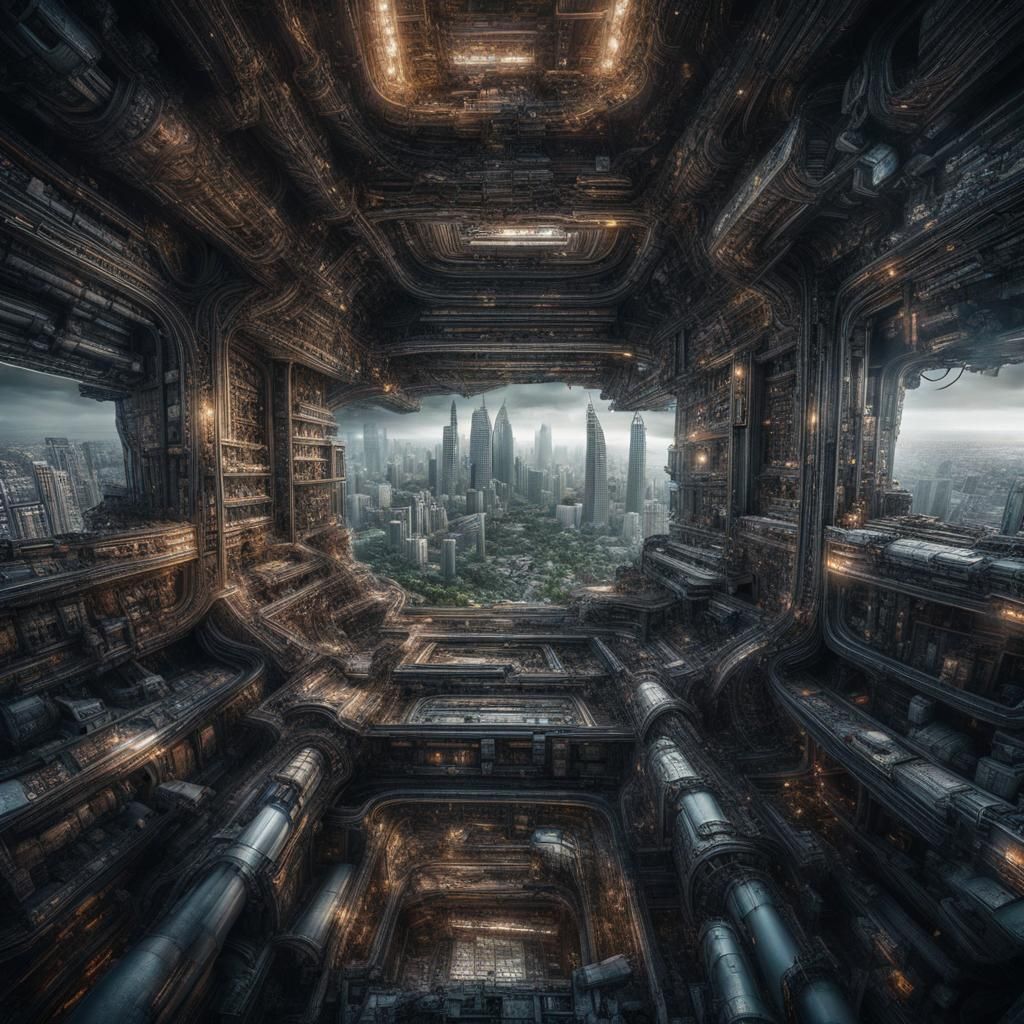 AI World Domination in Hyperrealistic Cinematic Style