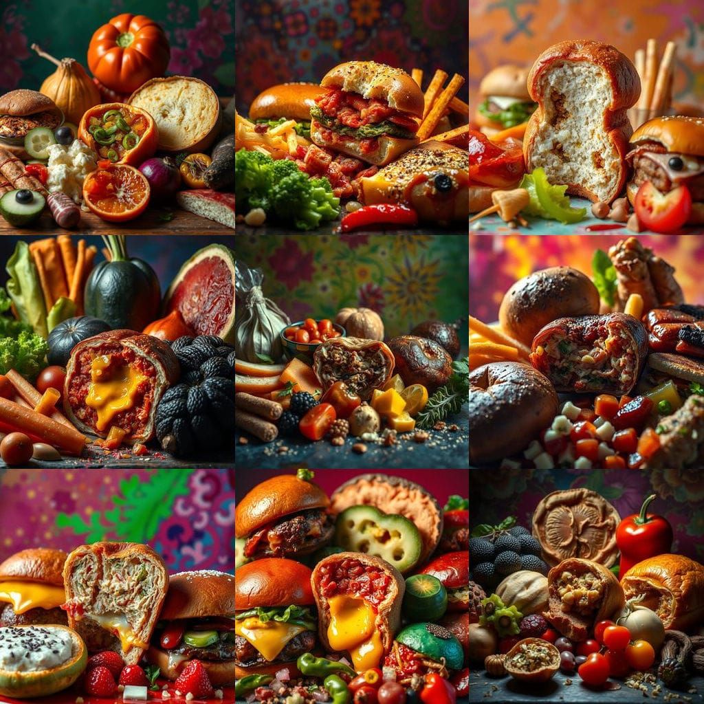 Hyperrealistic Food Portraits with a Twist